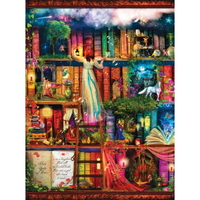 Puzzle  Sunsout-51067 Aimee Stewart - Treasure Hunt Bookshelf