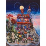 Puzzle  Sunsout-60877 Kathy Jakobsen -  The Ghost and the Haunted House