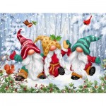 Puzzle  Sunsout-61825 Trois Gnomes d'Hiver