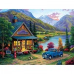 Puzzle  Sunsout-62152 Epicerie du Lac