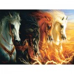 Puzzle  Sunsout-68423 Lindsburg-Osorio - Four Horses of the Apocalypse