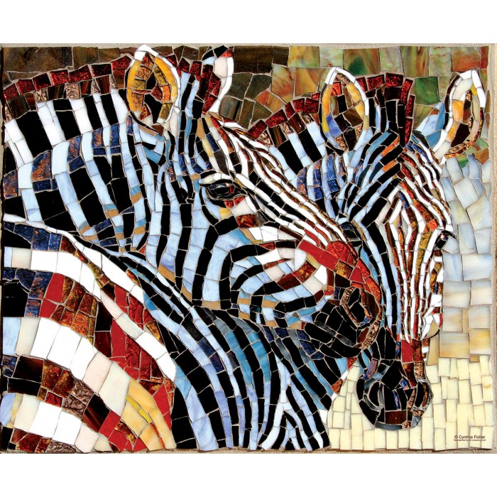 Stained Glass Zebras