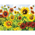 Puzzle   Nancy Wernersbach - Sunflowers & Goldfinches