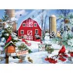 Puzzle   Pièces XXL - A Snowy Day on the Farm