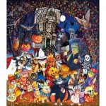 Puzzle   Pièces XXL - Cats and Dogs on Halloween