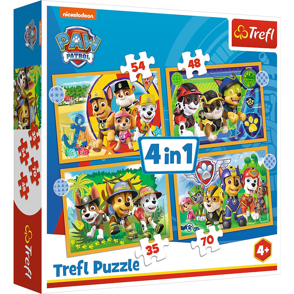 Puzzle 4 Puzzles - Pat Patrouille