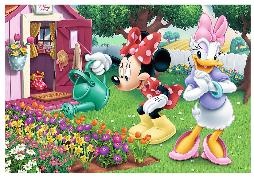 Puzzle Minnie et Daisy Disney pour enfant de 3 ans et plus.