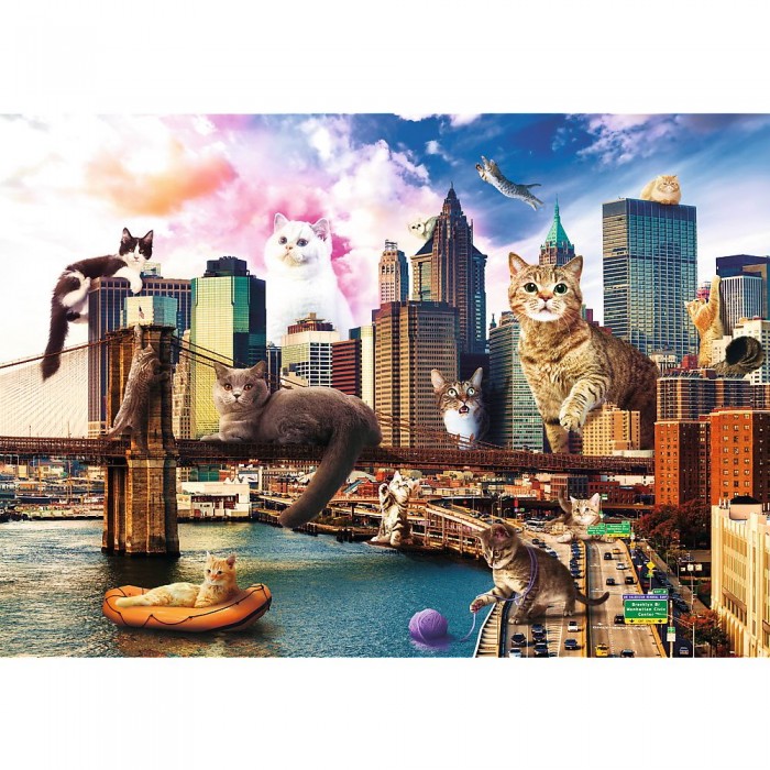 Puzzle Trefl-10595 Kittens in New York