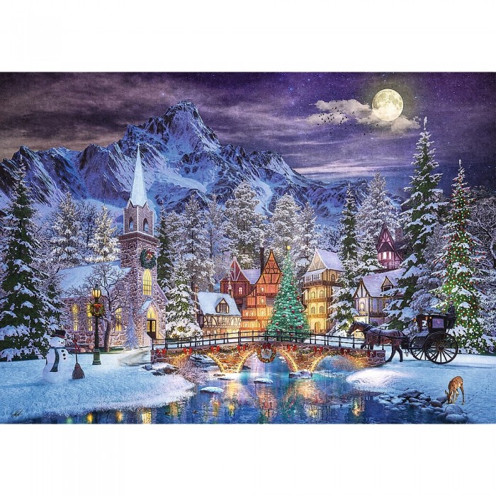 Puzzle  Trefl-10629 Ambiance de Noël