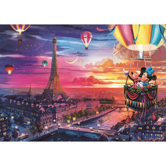 Puzzle Trefl-10917 Mickey et Minnie À Paris
