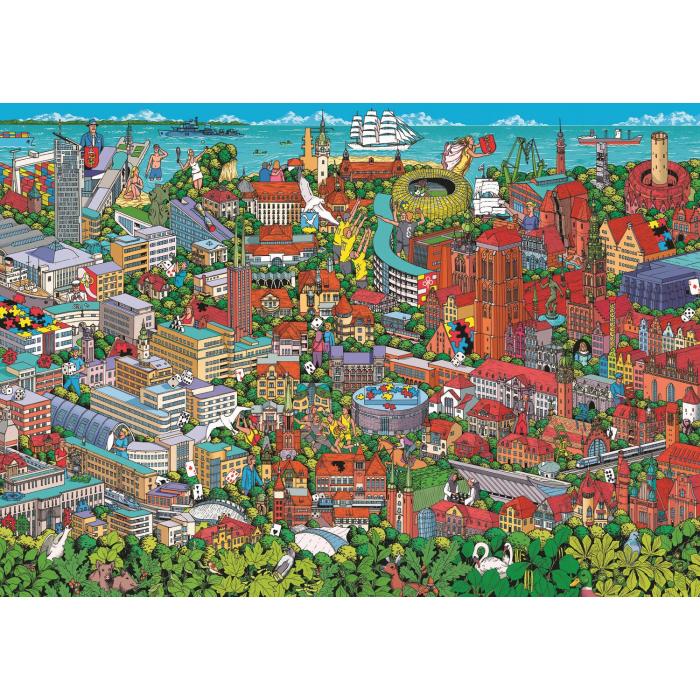 Puzzle  Trefl-10924 40e Anniversaire Trefl - Tri-City