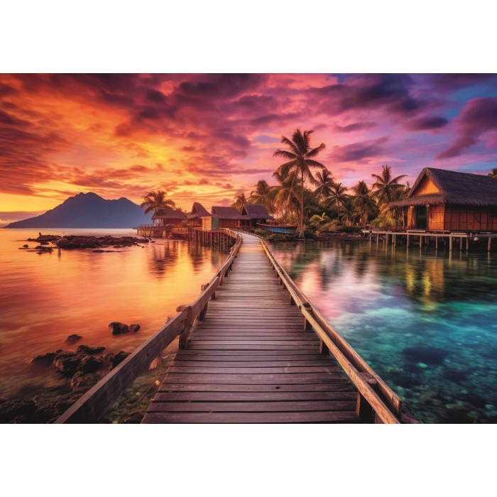 Puzzle  Trefl-10928 Île Paradisiaque
