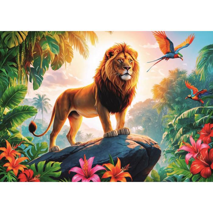 Puzzle  Trefl-13329 Roi de la Jungle