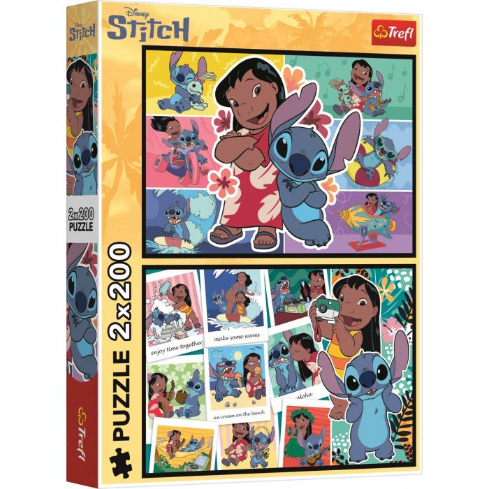Puzzle  Trefl-13334 La Vie Heureuse De Stitch - Disney Lilo&Stitch