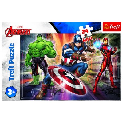 Puzzle Trefl-14321 Pièces XXL - Disney Marvel The Avengers