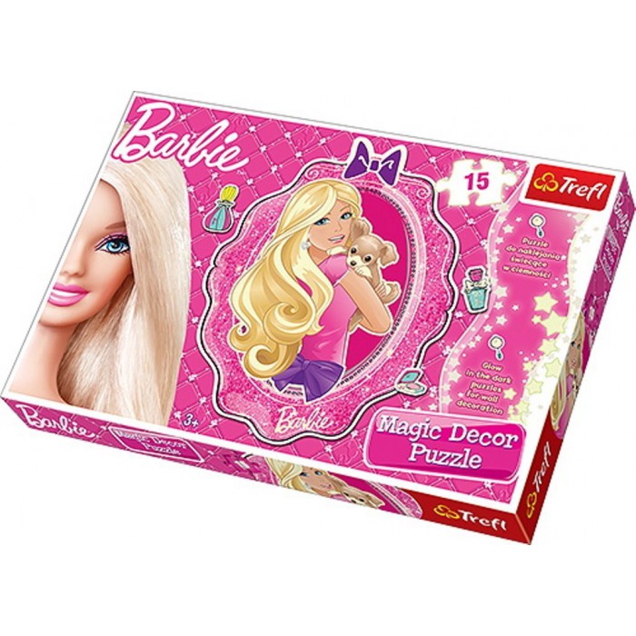 Trefl-14604 Barbie Puzzle Magic Decor