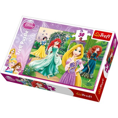 Puzzle Trefl-18172 Les princesses Disney - élégance
