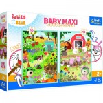   2 Puzzles - Baby Maxi Puzzle - Bébés Animaux