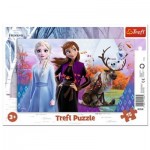 Trefl-31348 Puzzle Cadre - La Reine des Neiges II