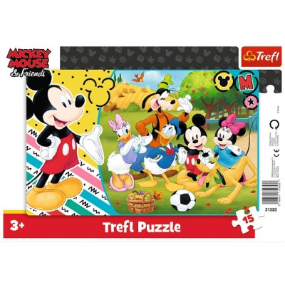 Trefl-31353 Puzzle Cadre - Mickey Mouse & Friends