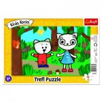  Trefl-31387 Puzzle Cadre - Kittykit dans la Forêt
