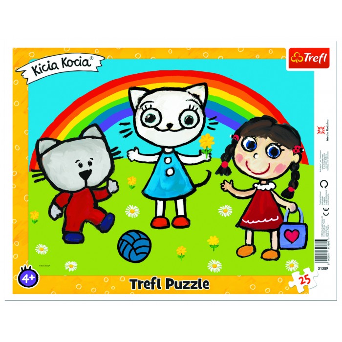 Trefl-31389 Puzzle Cadre - Kittykit