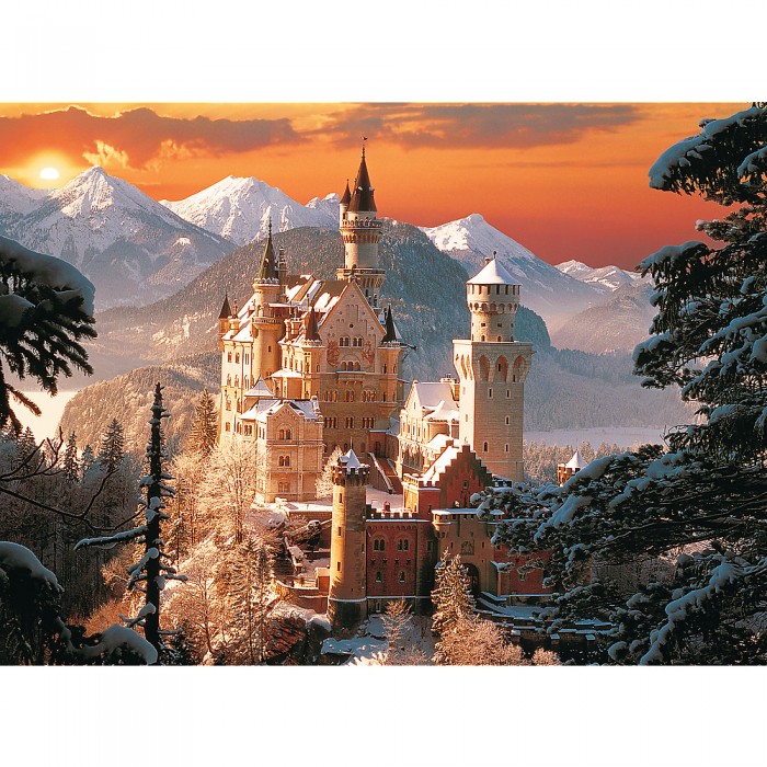 Allemagne : Neuschwanstein sous la neige