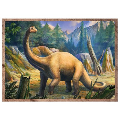 Trefl-34249 4 Puzzles - Dinosaures