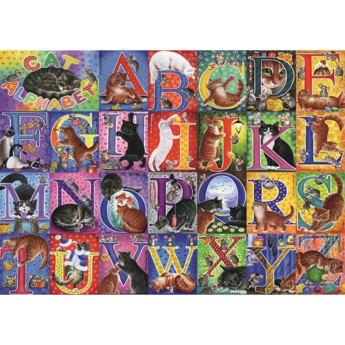 Puzzle  Trefl-37527 Alphabet du Chat