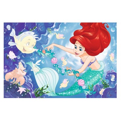 Trefl-75114 Disney Princess - Puzzle + Magic Marker