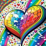 Puzzle  Yazz-3801 Mosaic Heart